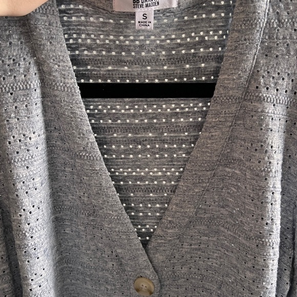 BB Dakota x Steve Madden Before You Sleeve Cardigan in Blue Denim SMALL - Picture 2 of 6